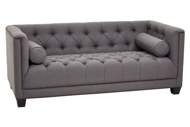 Surina 2 Seat Grey Fabric Sofa