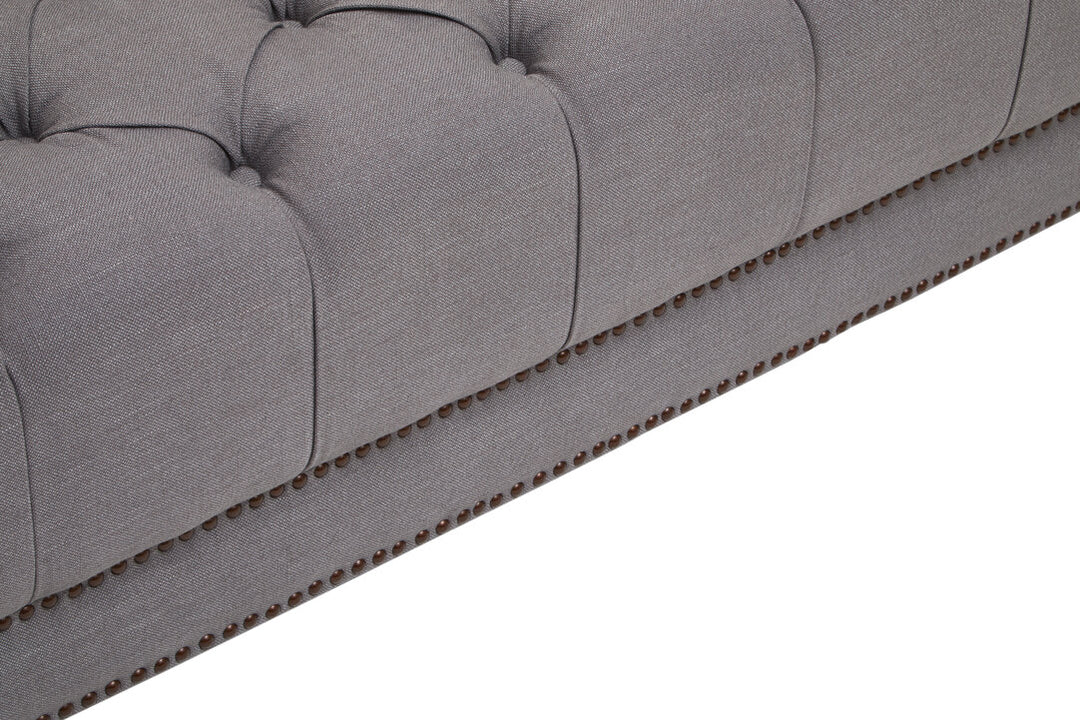 Surina 2 Seat Grey Fabric Sofa