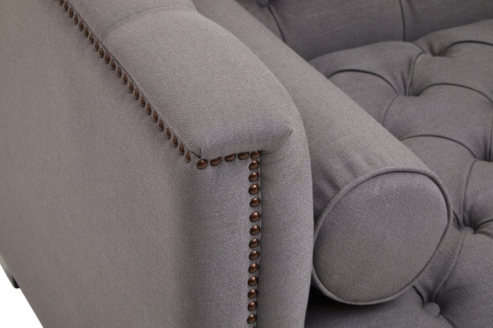 Surina 2 Seat Grey Fabric Sofa