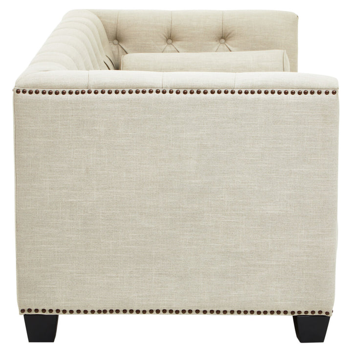 Surina 2 Seat Stone Fabric Sofa