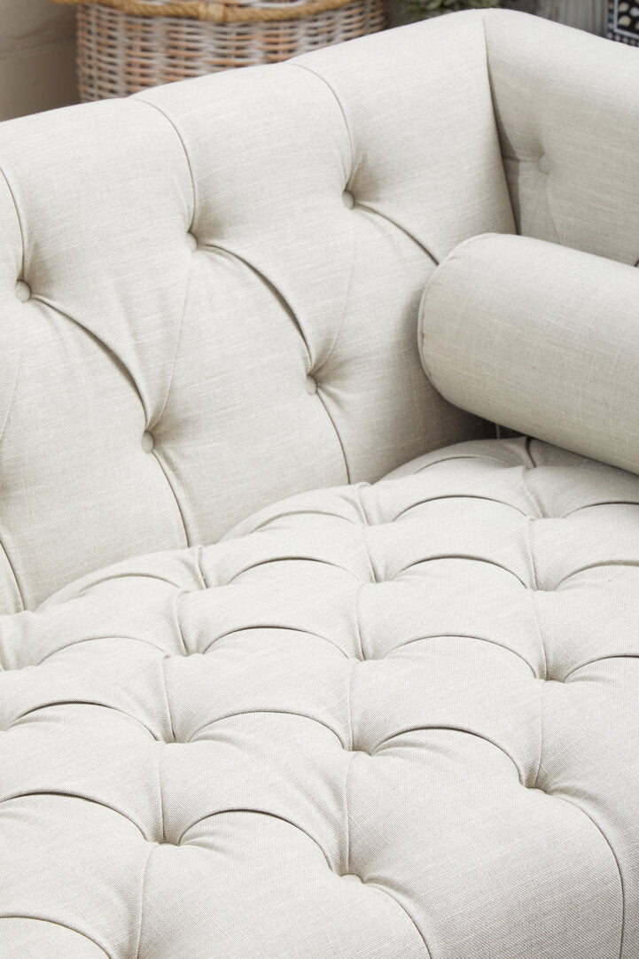 Surina 2 Seat Stone Fabric Sofa