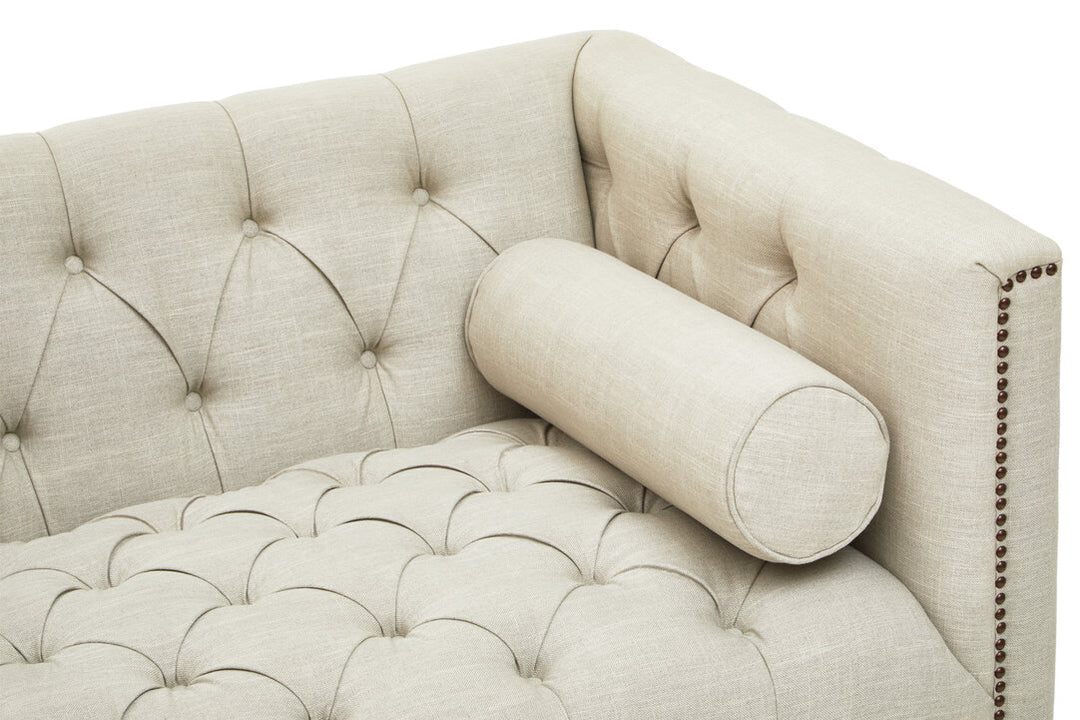 Surina 2 Seat Stone Fabric Sofa