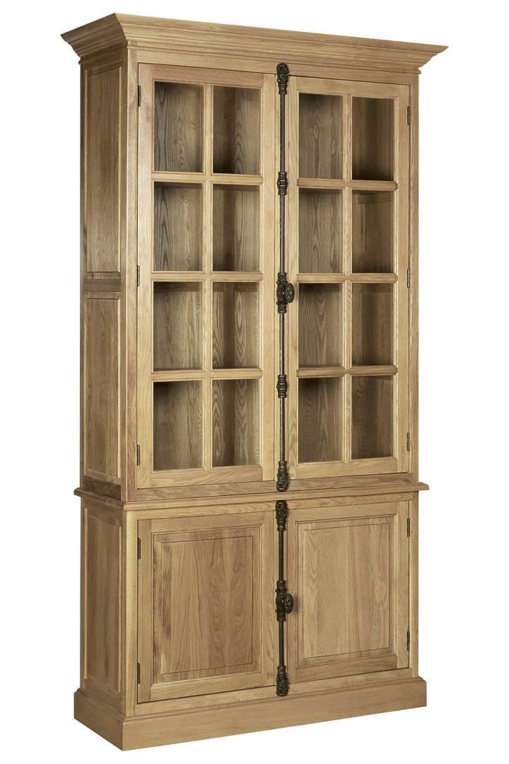 Pigeon 4 Door Oak Wood Cabinet