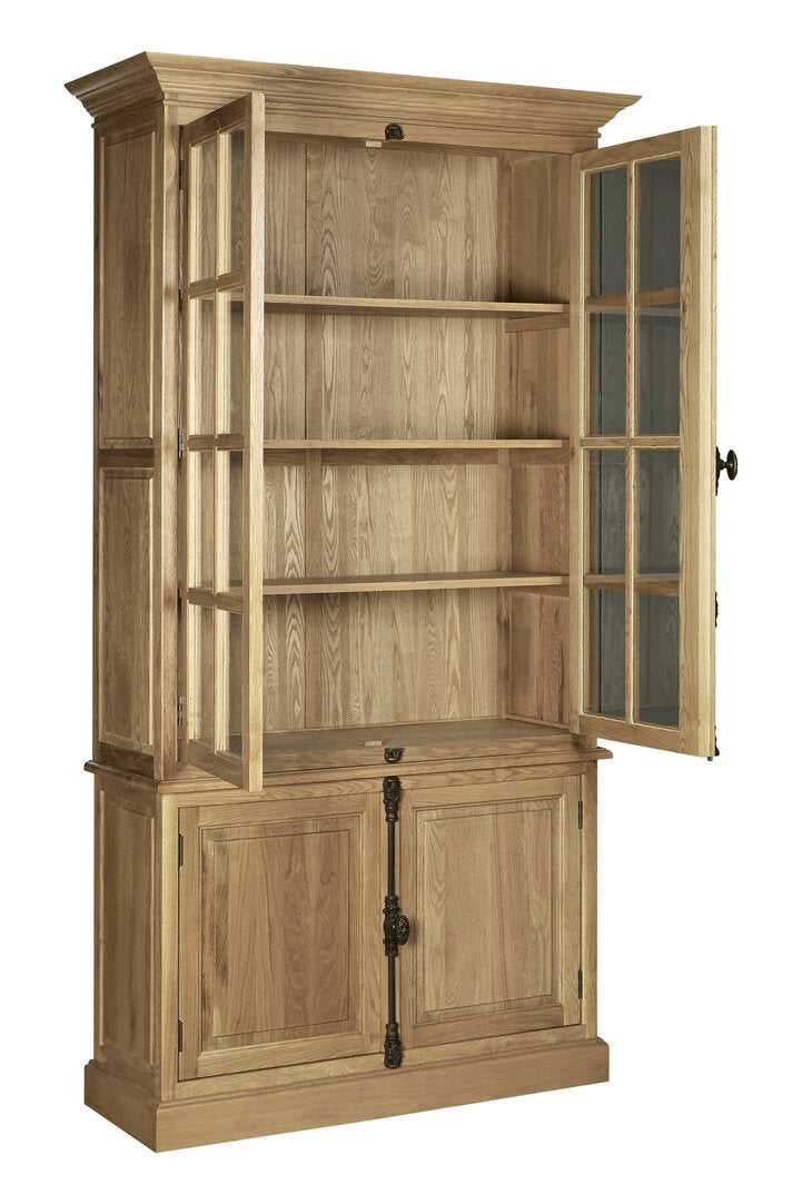 Pigeon 4 Door Oak Wood Cabinet