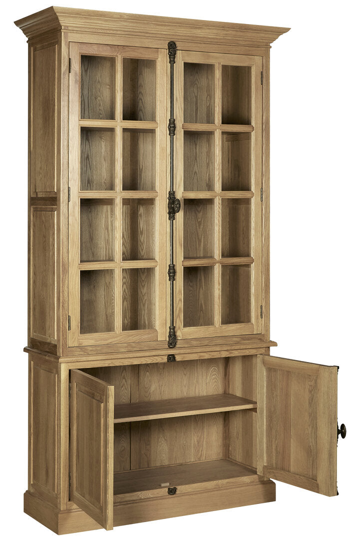 Pigeon 4 Door Oak Wood Cabinet