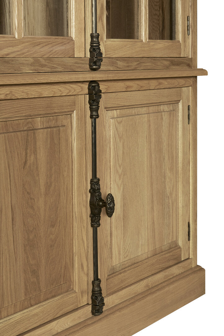 Pigeon 4 Door Oak Wood Cabinet