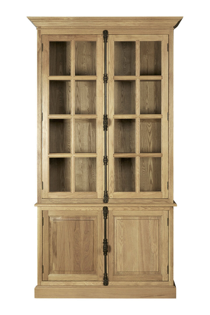 Pigeon 4 Door Oak Wood Cabinet
