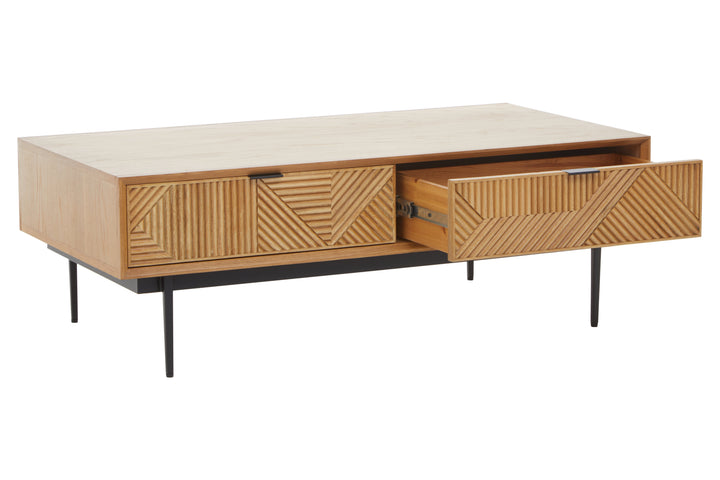 Swallow Natural Finish Wooden Coffee Table