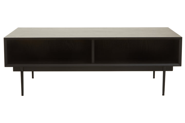 Swallow Black Finish Wooden Coffee Table