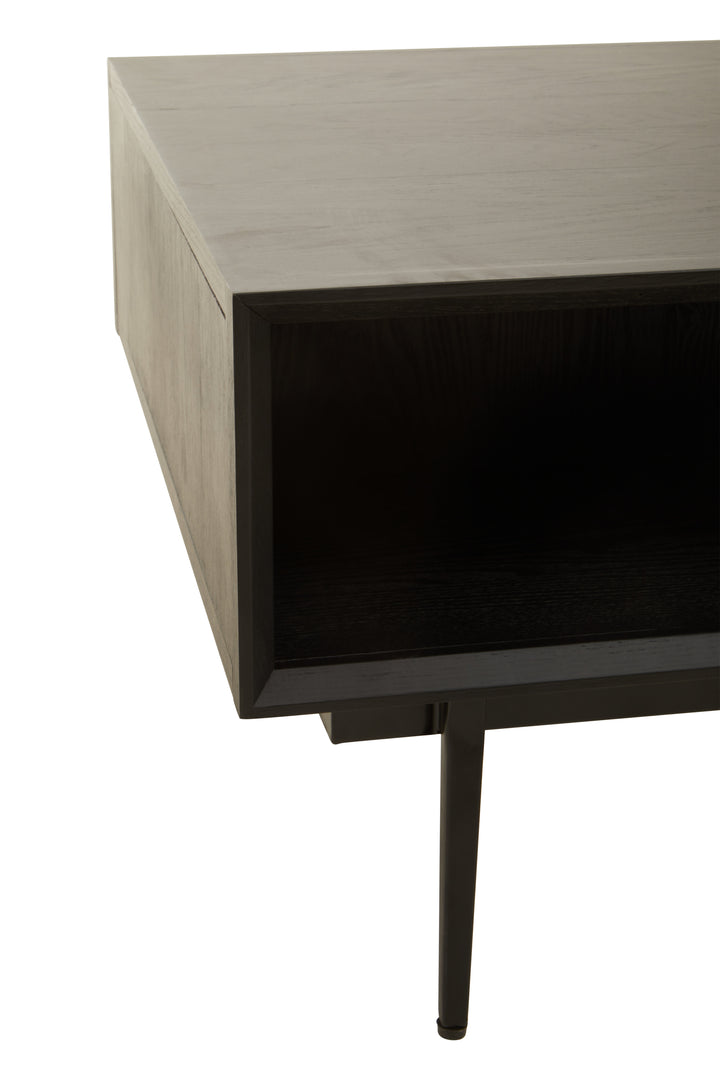 Swallow Black Finish Wooden Coffee Table