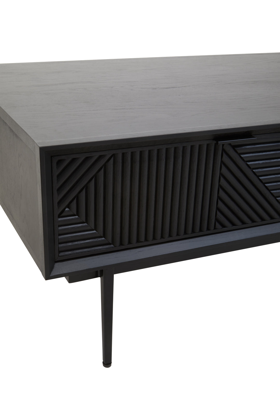 Swallow Black Finish Wooden Coffee Table
