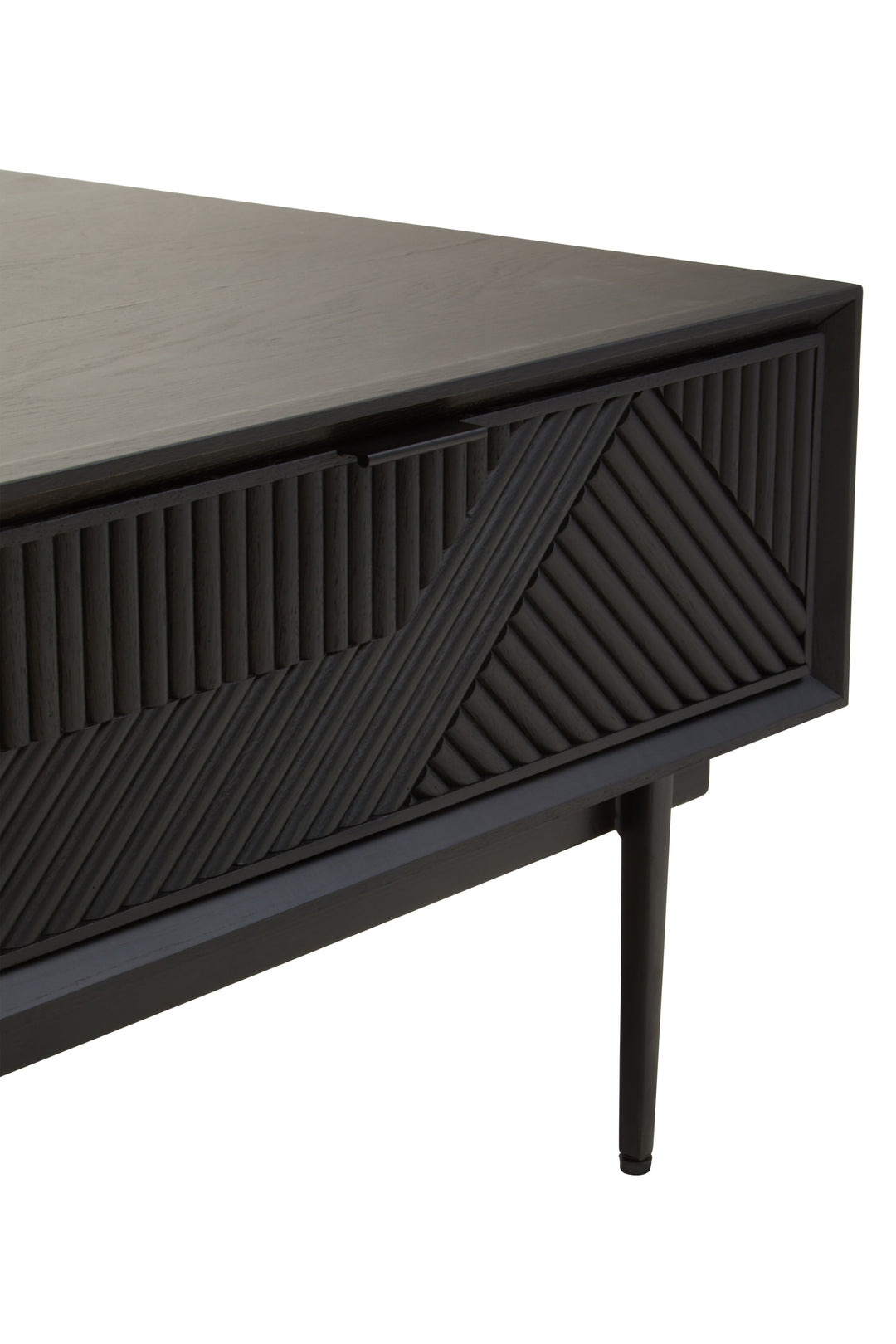 Swallow Black Finish Wooden Coffee Table