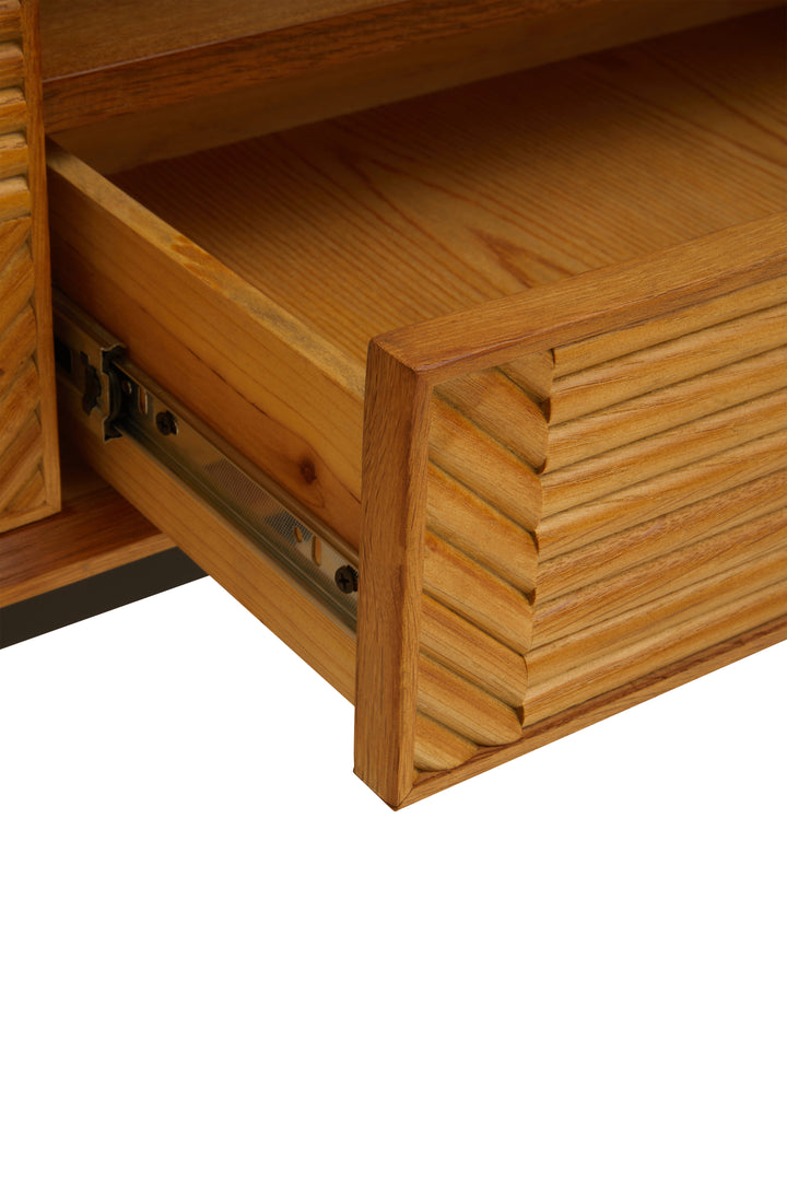 Swallow Natural Finish Wooden Media Unit