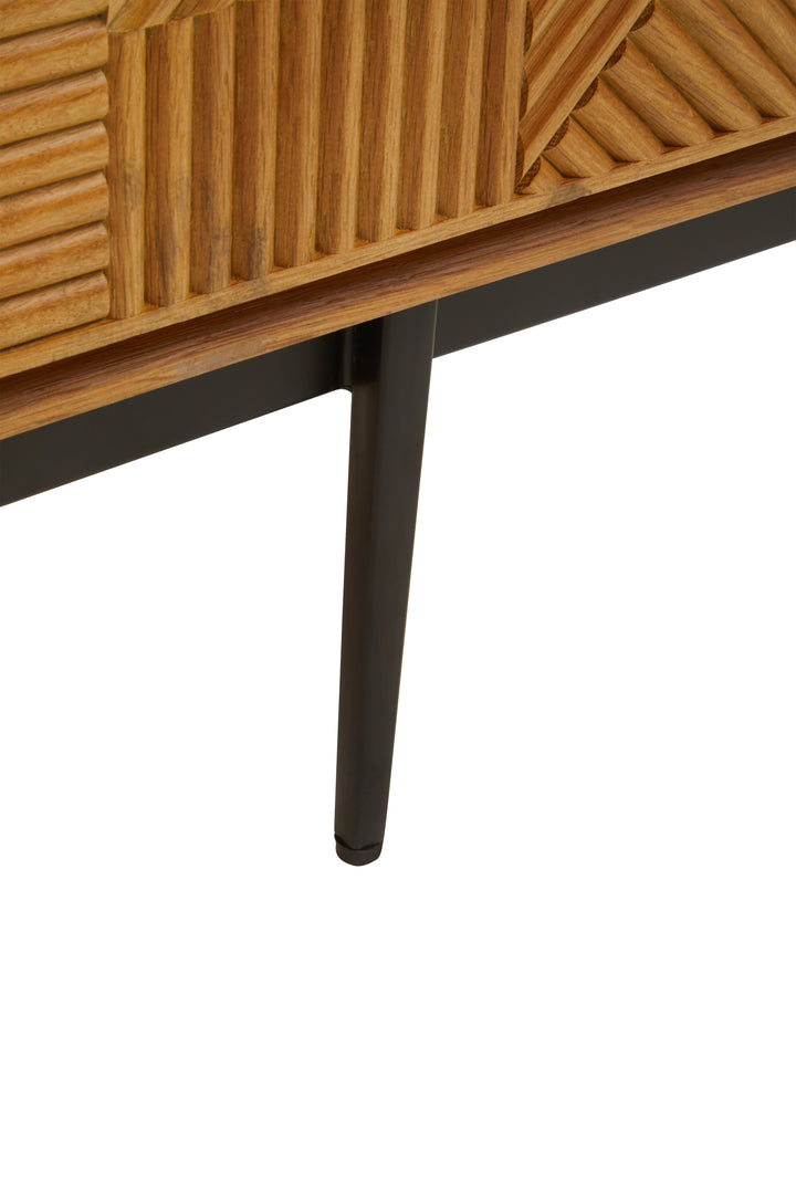 Swallow Natural Finish Wooden Media Unit
