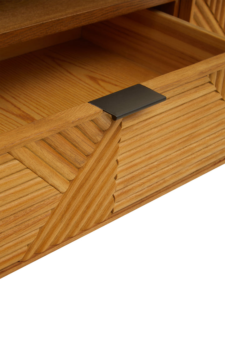 Swallow Natural Finish Wooden Media Unit
