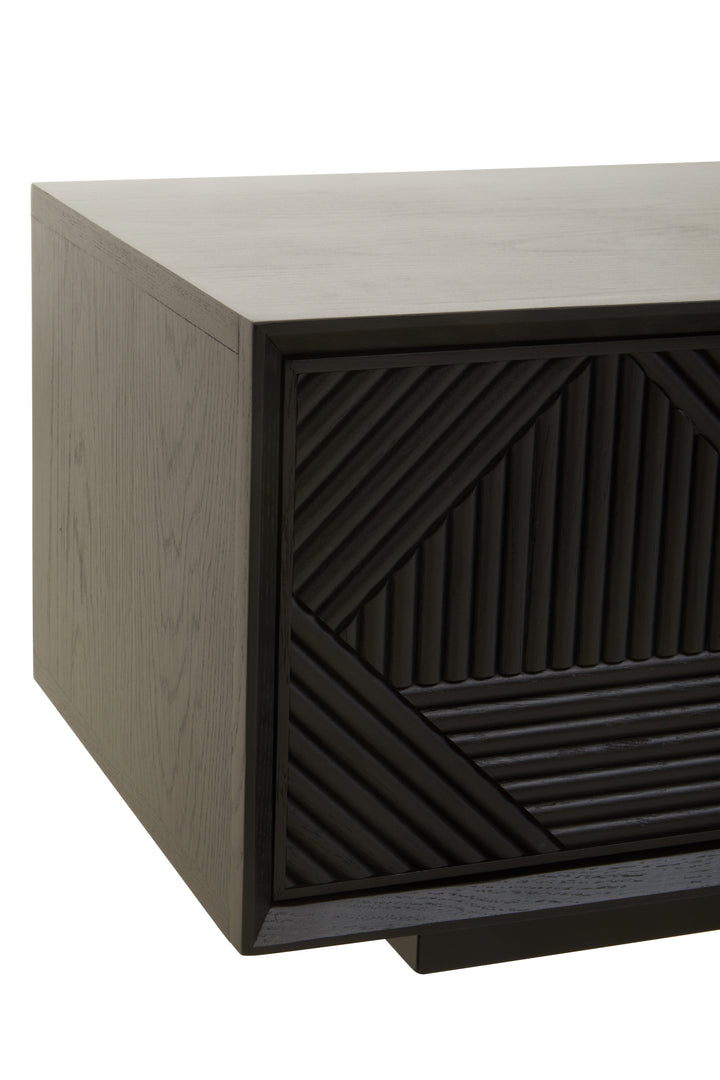 Swallow Black Finish Wooden Media Unit