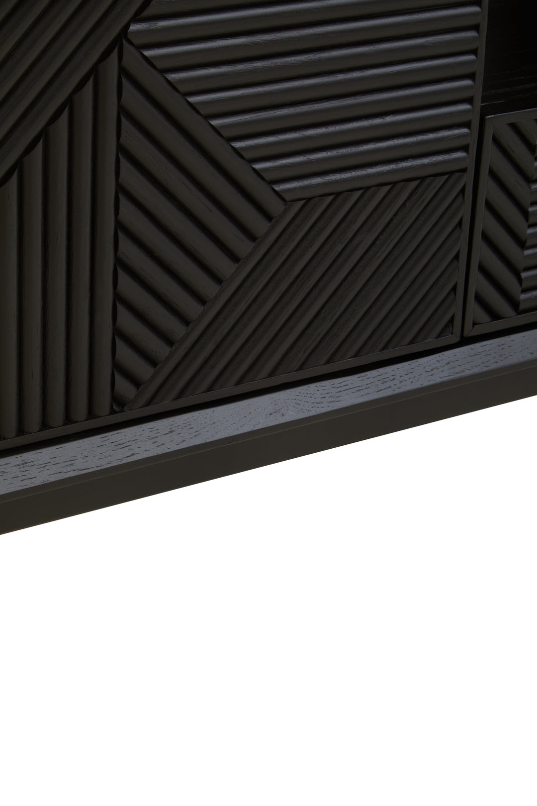 Swallow Black Finish Wooden Media Unit