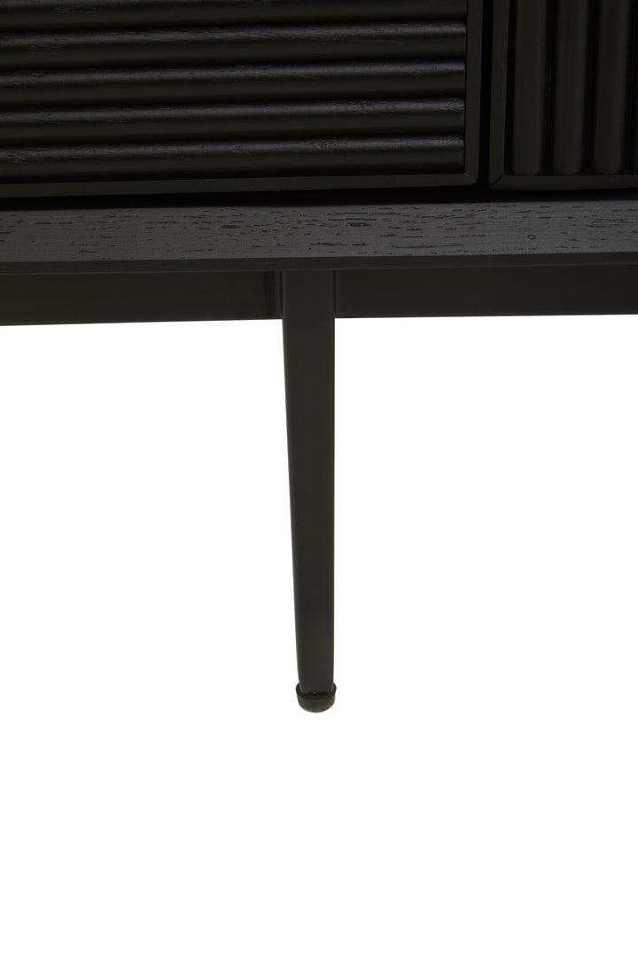 Swallow Black Finish Wooden Media Unit