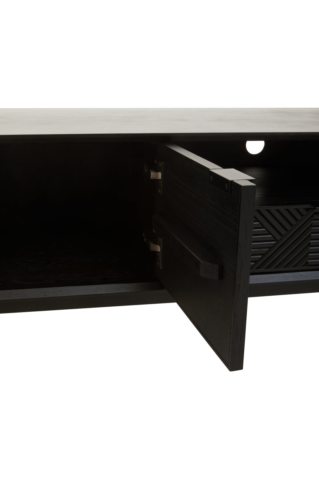 Swallow Black Finish Wooden Media Unit