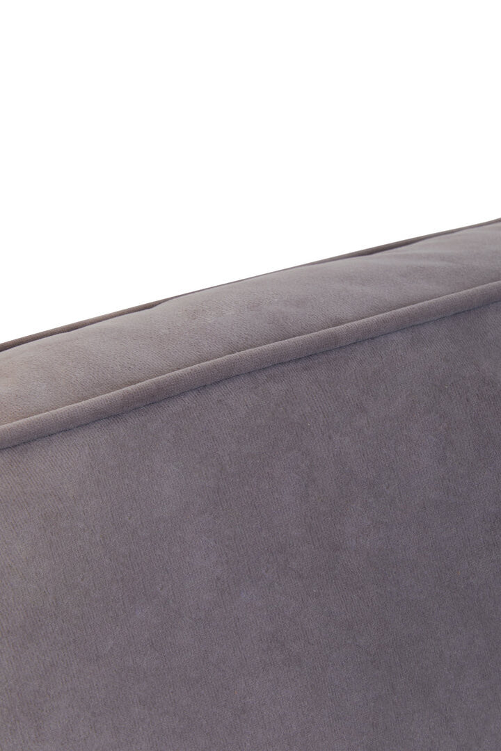 Robin Three Seat Grey Velvet Chaise Sofa