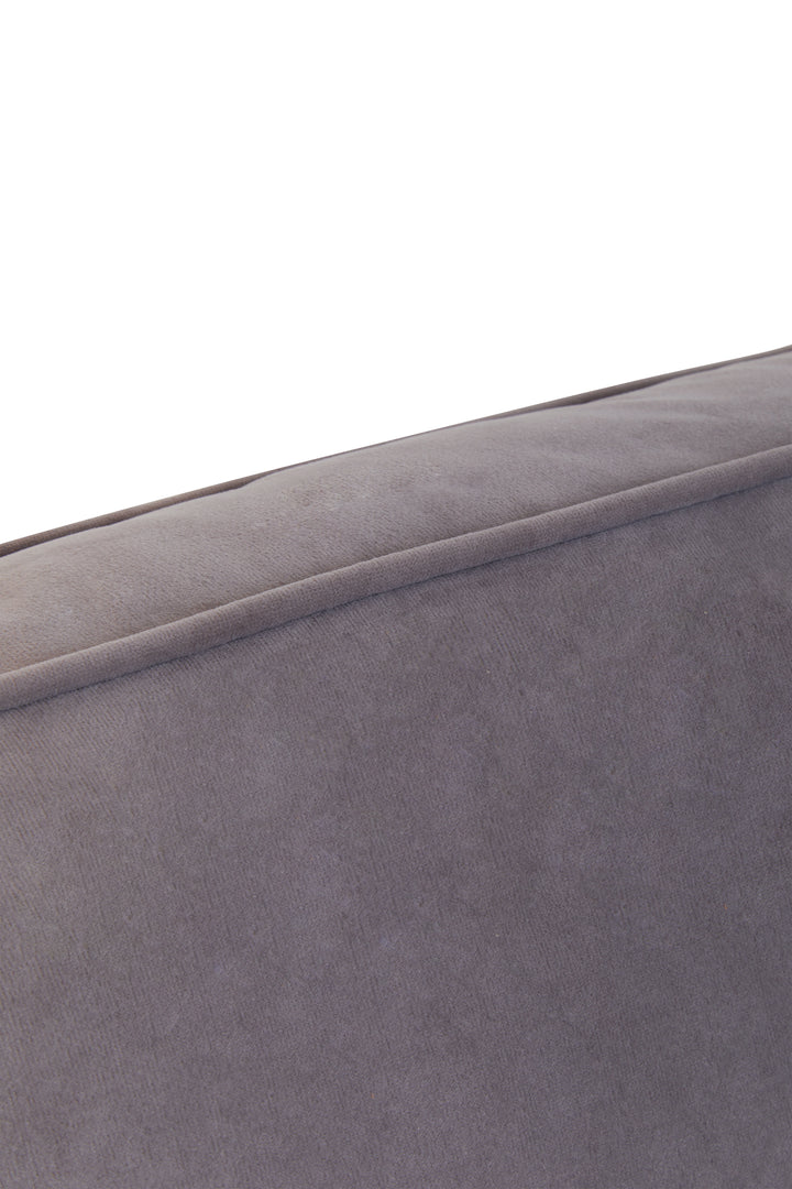 Robin Three Seat Grey Velvet Chaise Sofa