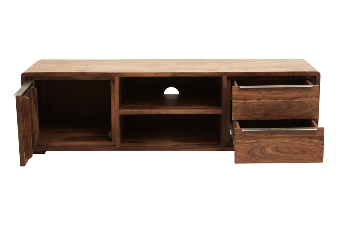 Woodpecker One Door Sheesham And Acacia Wood Media Unit