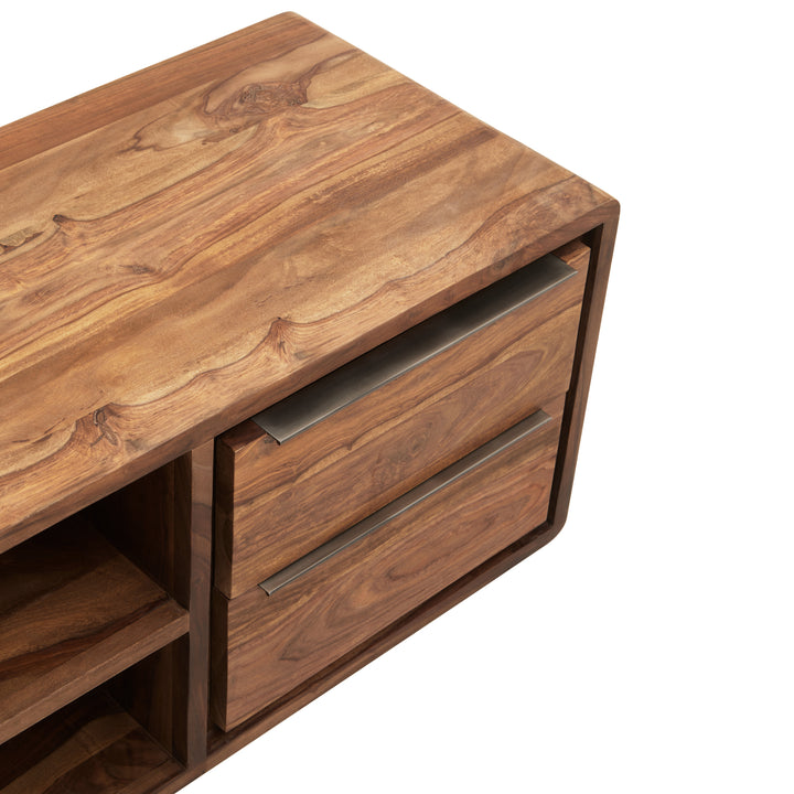 Woodpecker One Door Sheesham And Acacia Wood Media Unit