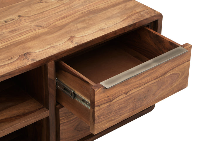 Woodpecker One Door Sheesham And Acacia Wood Media Unit