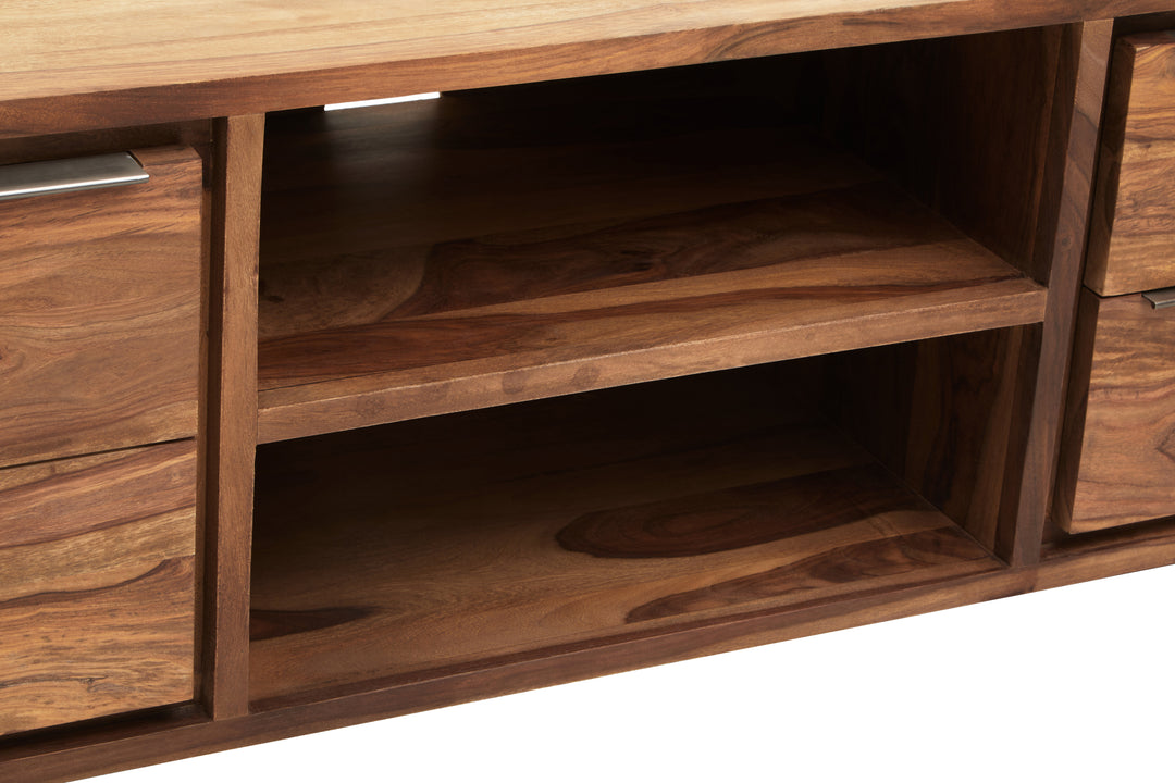 Woodpecker One Door Sheesham And Acacia Wood Media Unit