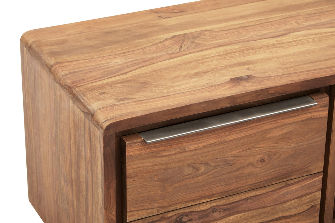 Woodpecker One Door Sheesham And Acacia Wood Media Unit