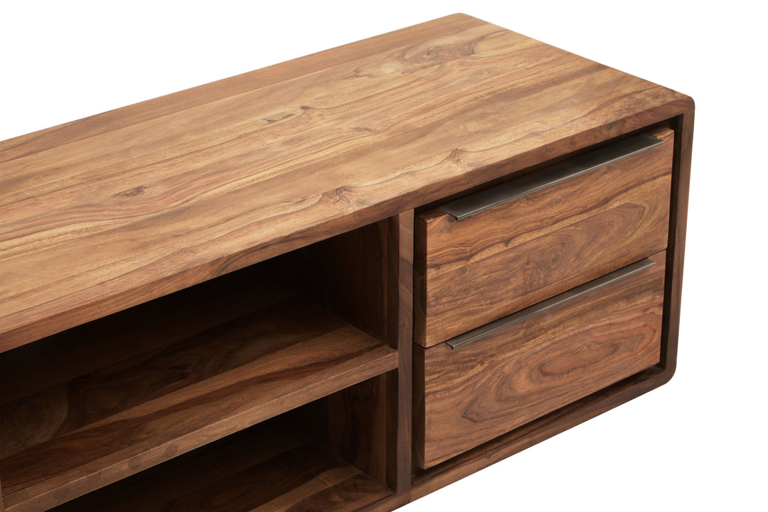 Woodpecker One Door Sheesham And Acacia Wood Media Unit