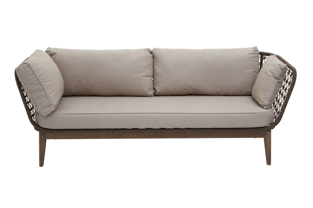 Benny Three Seat Bronze and Charcoal Sofa