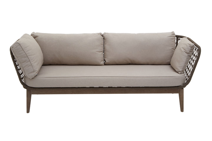 Benny Three Seat Bronze and Charcoal Sofa
