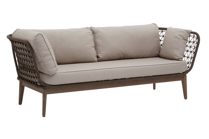 Benny Three Seat Bronze and Charcoal Sofa