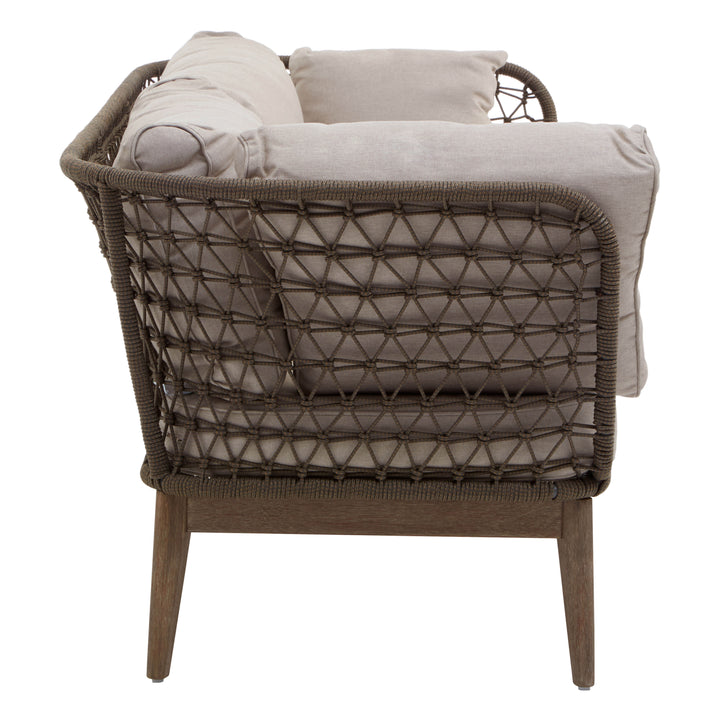 Benny Three Seat Bronze and Charcoal Sofa