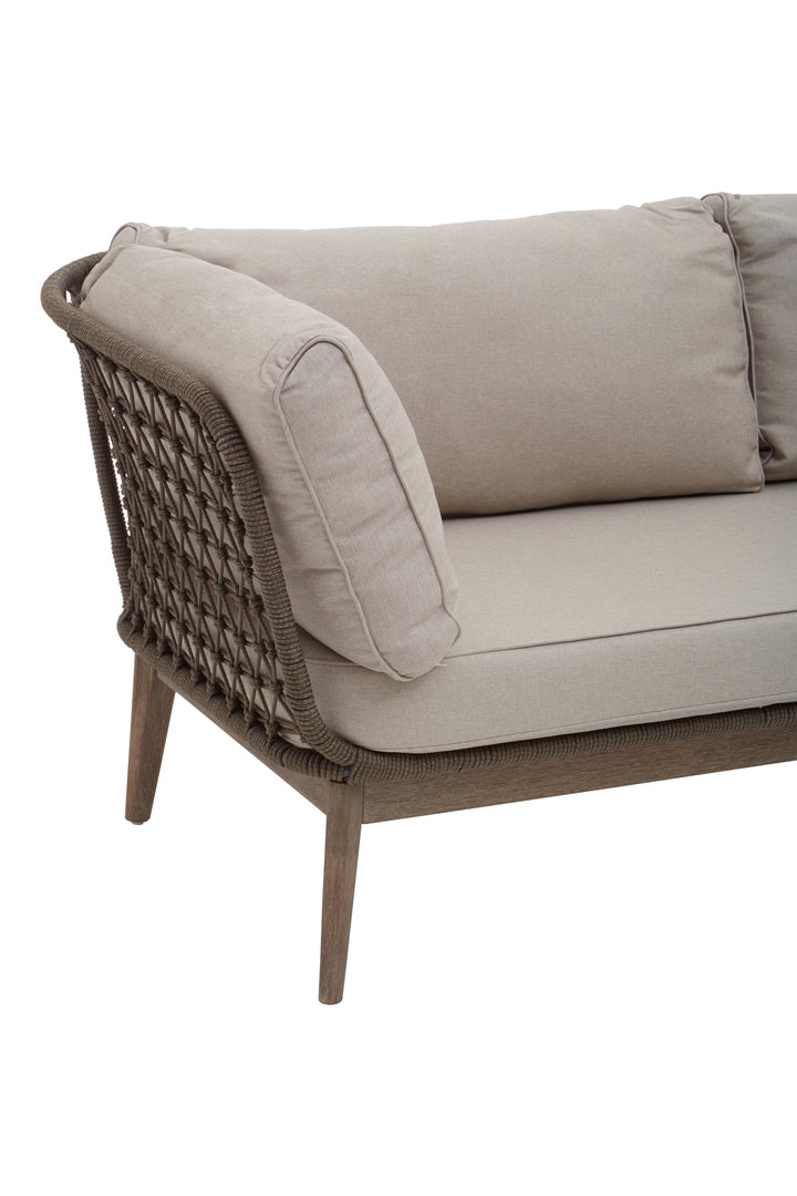Benny Three Seat Bronze and Charcoal Sofa