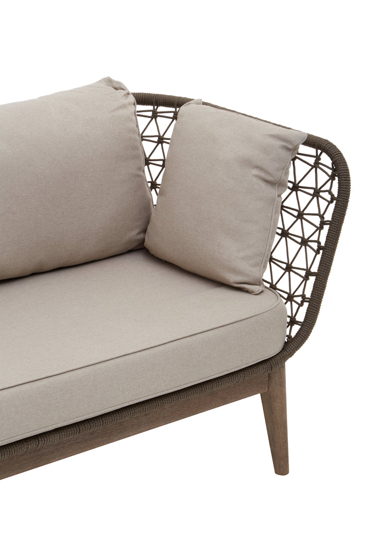 Benny Three Seat Bronze and Charcoal Sofa