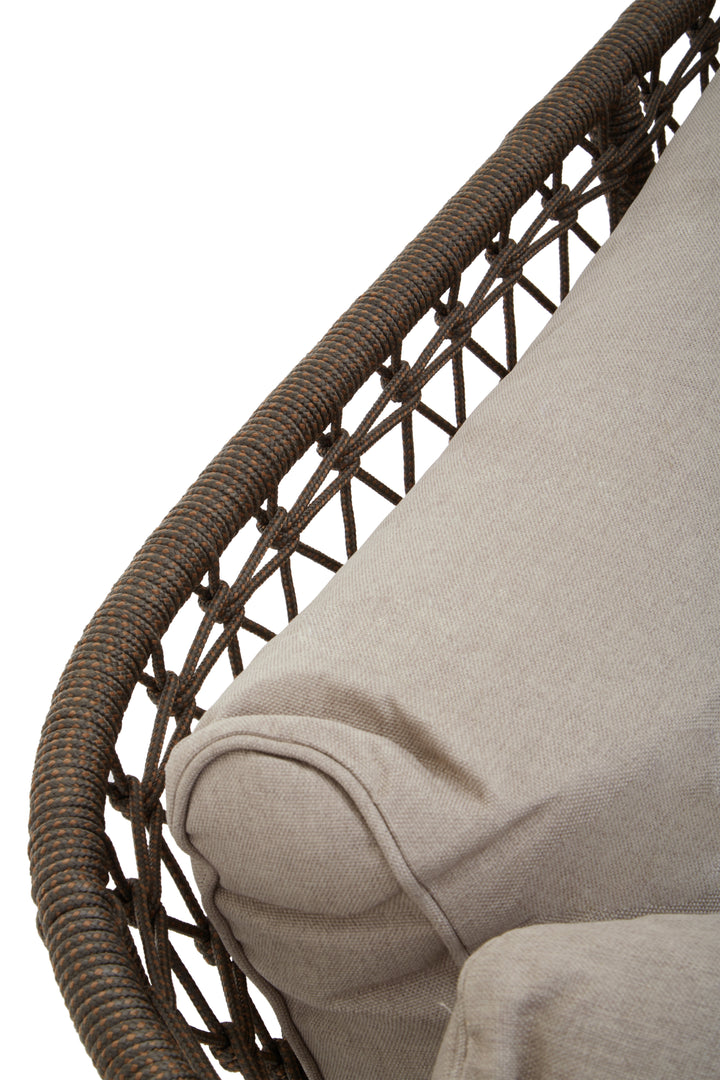 Benny Three Seat Bronze and Charcoal Sofa