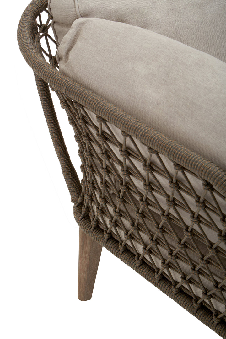 Benny Three Seat Bronze and Charcoal Sofa