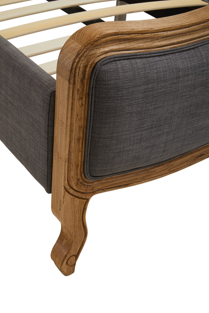 Heron Grey Fabric Super Kingsize Bed