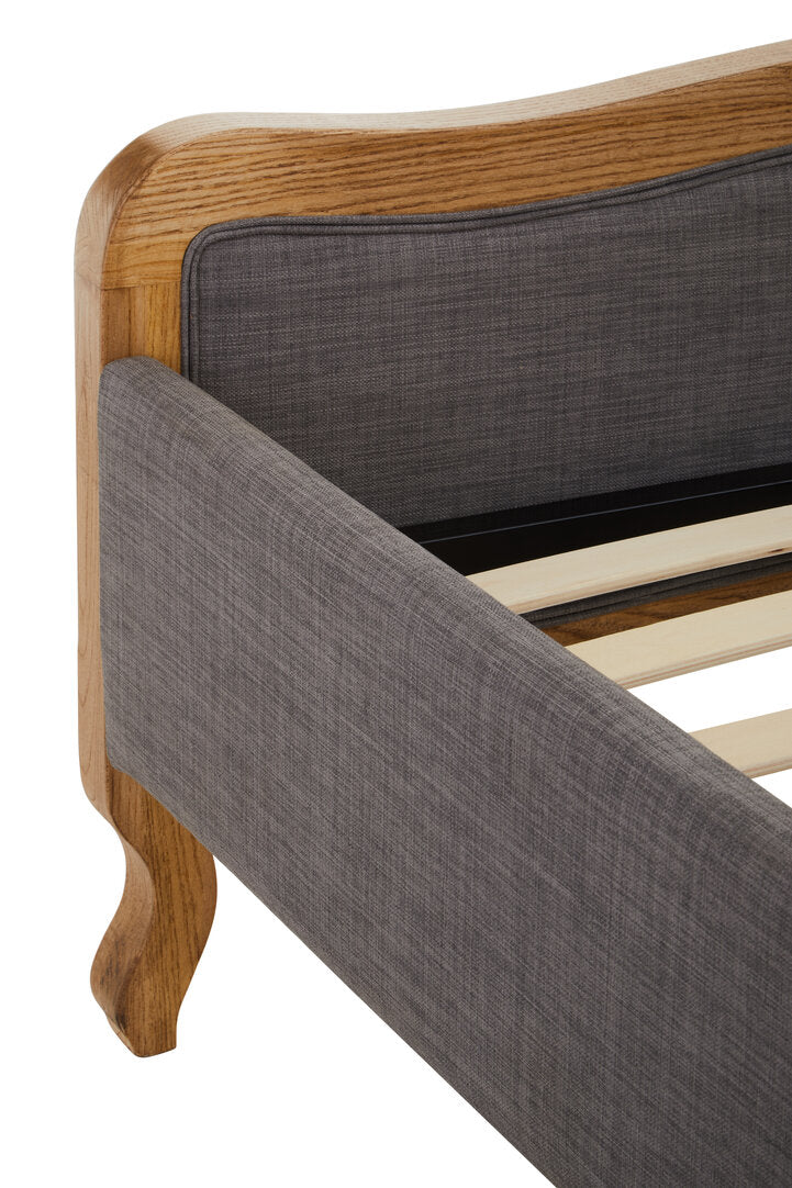 Heron Grey Fabric Super Kingsize Bed