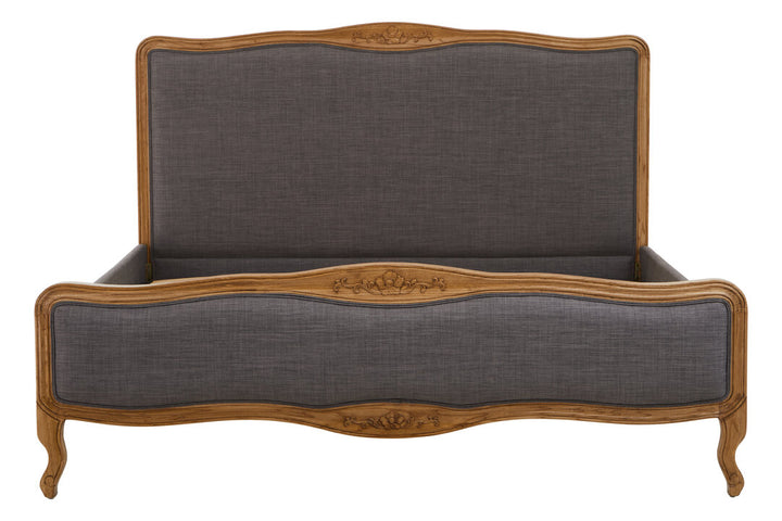 Heron Grey Fabric Super Kingsize Bed