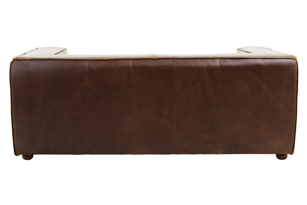 Phoenix Two Seater Mexico Brown Leather Sofa
