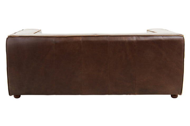 Phoenix Two Seater Mexico Brown Leather Sofa