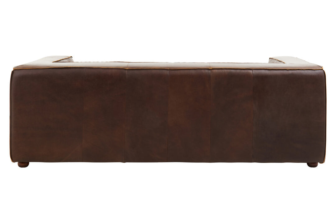 Phoenix Three Seater Mexico Brown Leather Sofa