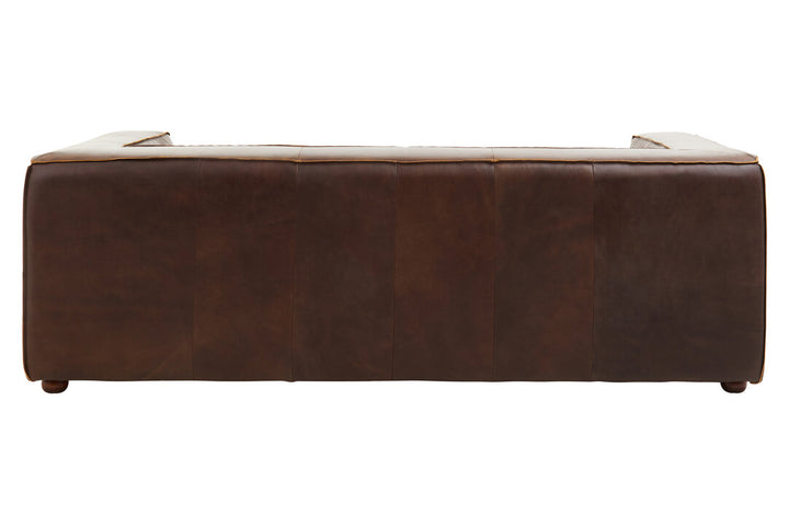 Phoenix Three Seater Mexico Brown Leather Sofa