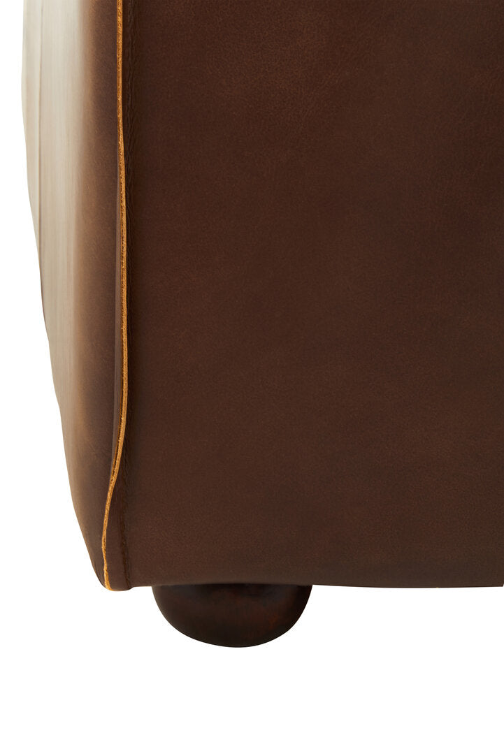 Phoenix Three Seater Mexico Brown Leather Sofa