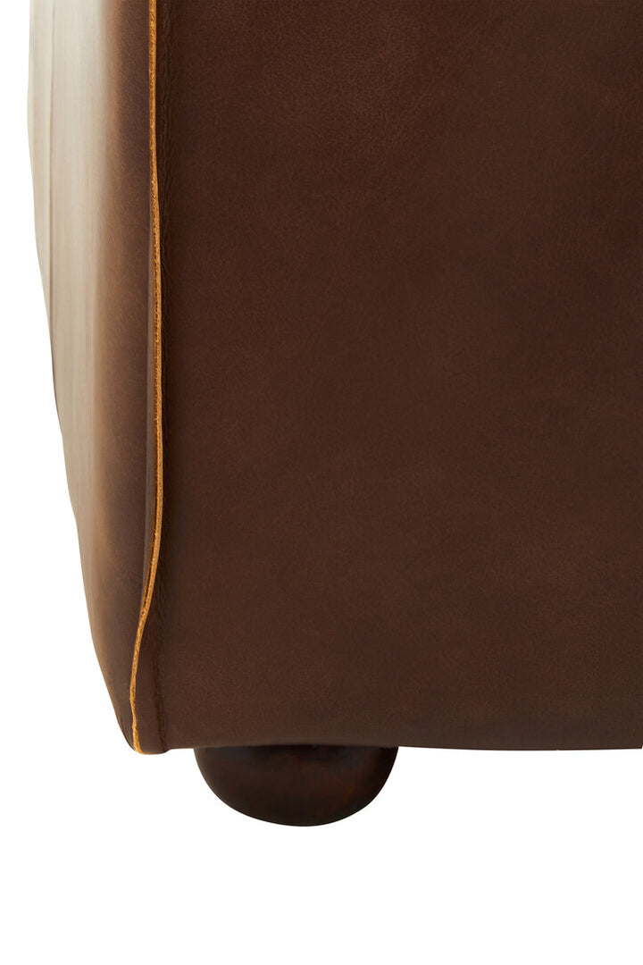 Phoenix Three Seater Mexico Brown Leather Sofa