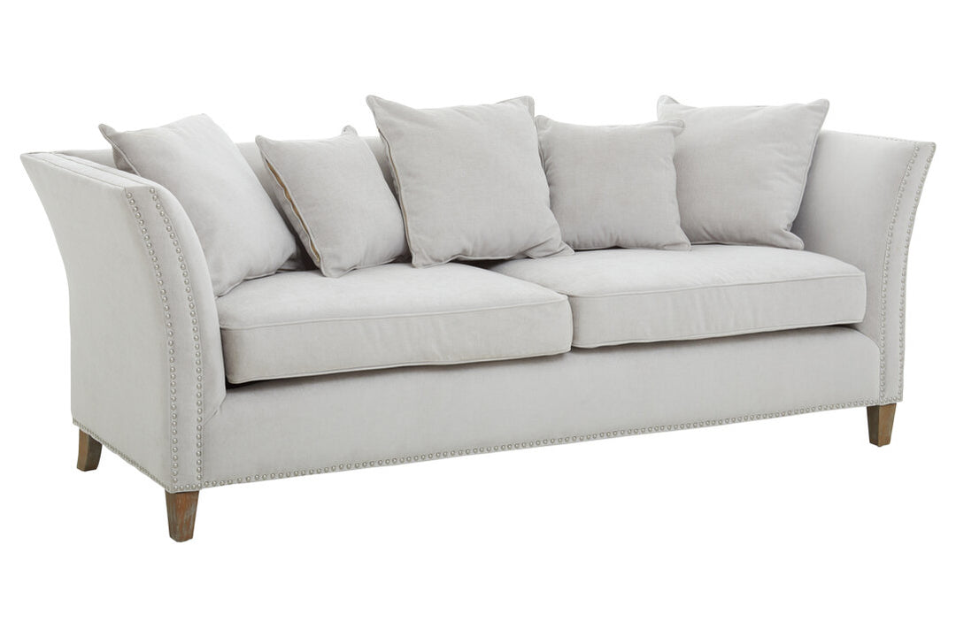 Heron Three Seat Grey Fabric Sofa