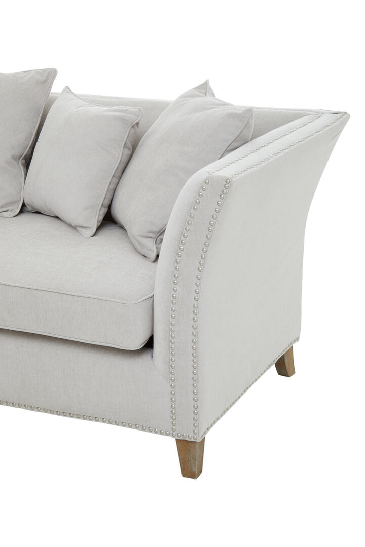 Heron Three Seat Grey Fabric Sofa